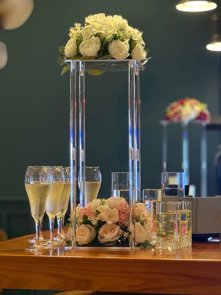 Wedding Ceremony Decor | Mila Notary & Wedding Solutions Elegant floral decorations for a wedding ceremony in Jacksonville FL